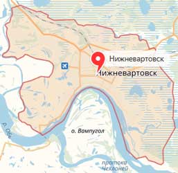 Карта: Нижневартовск