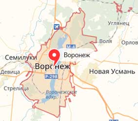 Карта: Воронеж